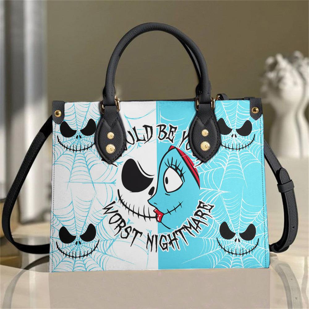 Worst Nightmare Women's Tote Bag With Black Handle - Wonder Skull