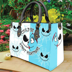 Worst Nightmare Women's Tote Bag With Black Handle - Wonder Skull