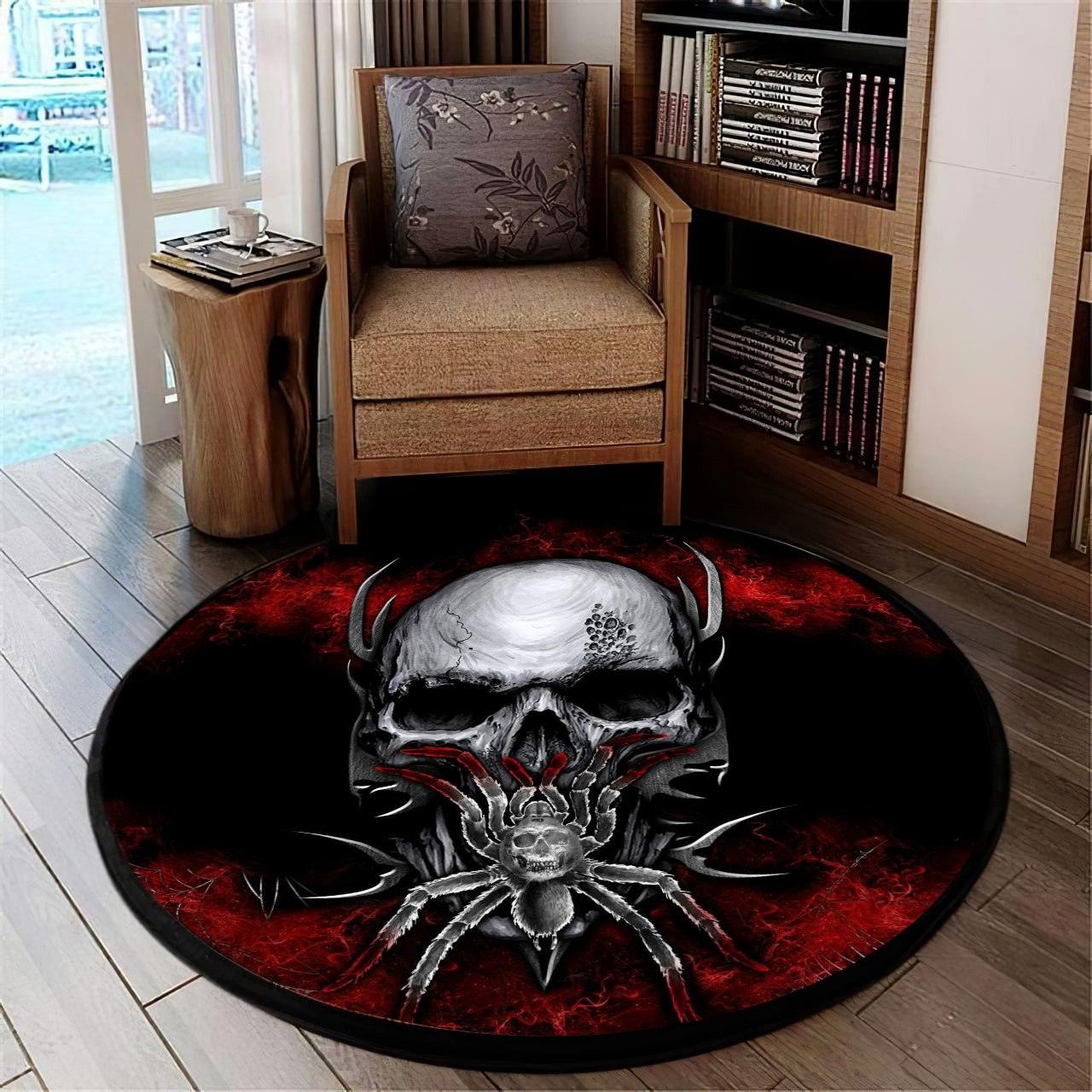 Gothic Skull Spider Thicken Foldable Door Mat - Wonder Skull