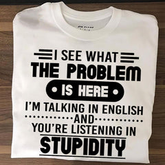 I See What The Problem T-Shirt - Wonder Skull