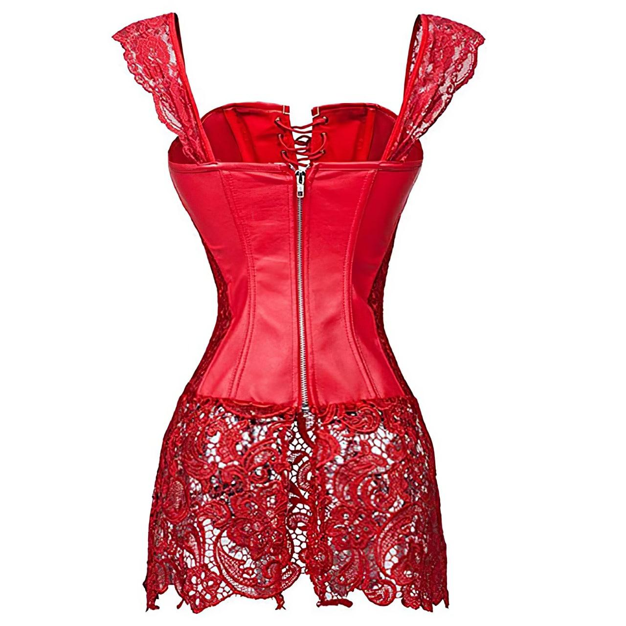 Black Gothic Latex Bodysuit, Amazing Waist Trainer For Women - Wonder Skull