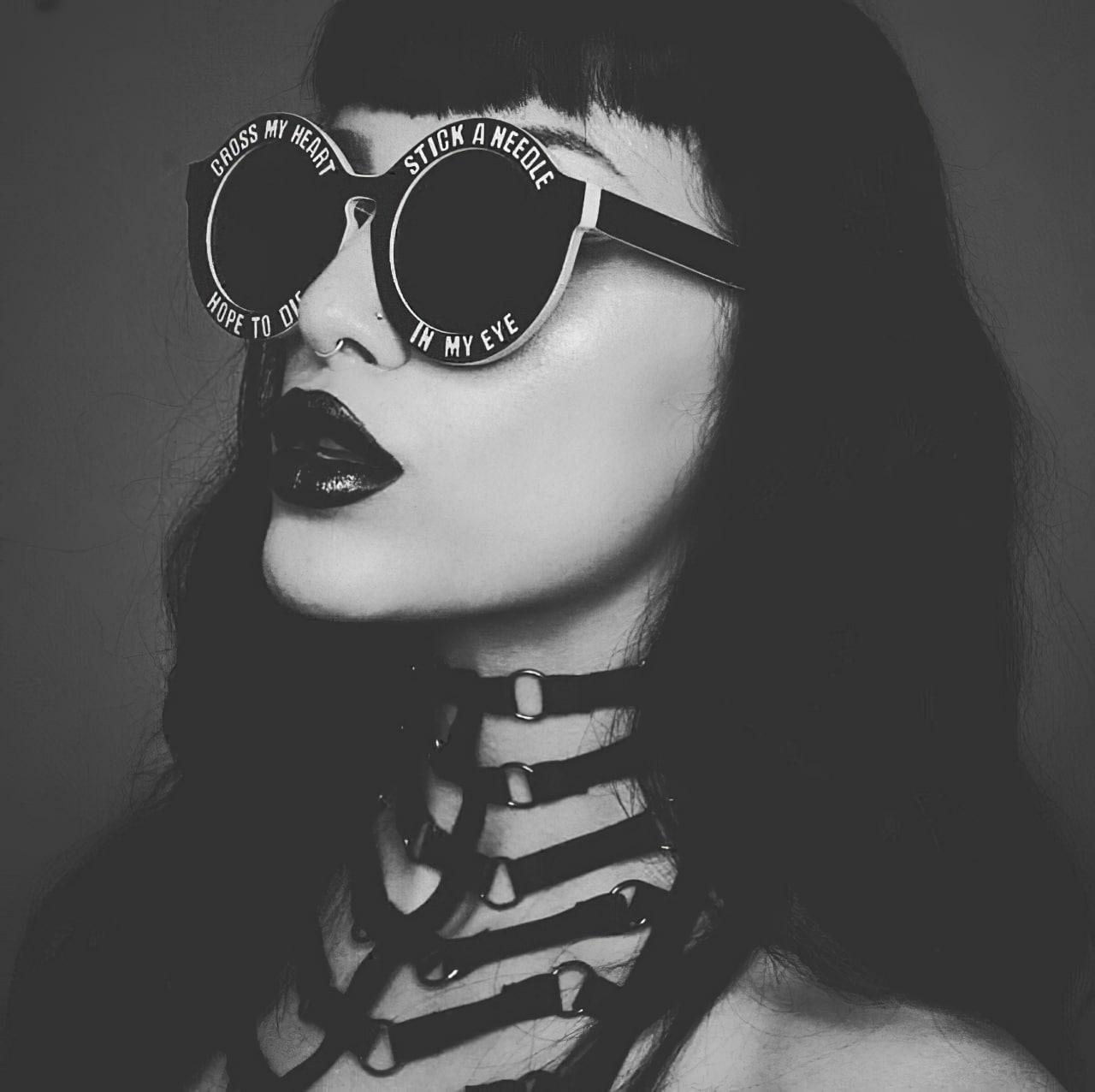 Black Gothic Harness, Powerful Garter Belt For Women - Wonder Skull