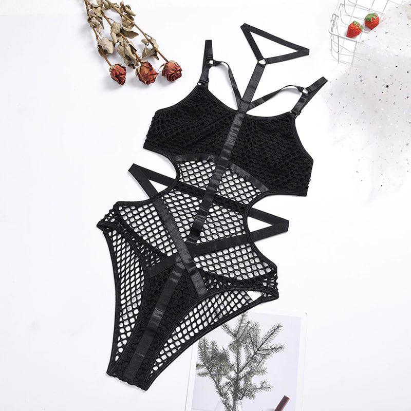 Unleash your inner grunge goddess with this daring lingerie