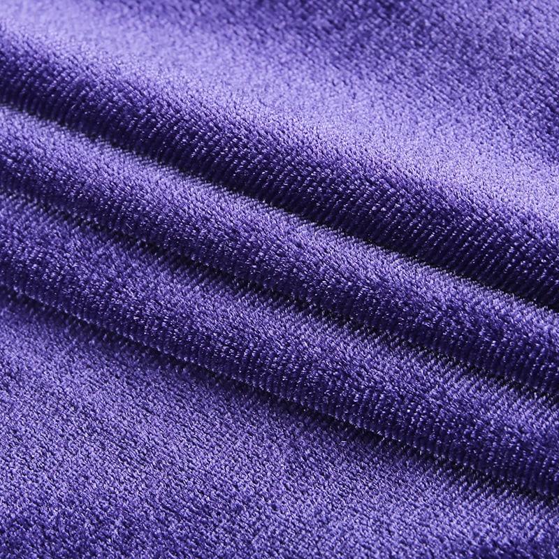 Goth Purple High Waist Dress, Vintage Velvet Lolita Outfit - Wonder Skull