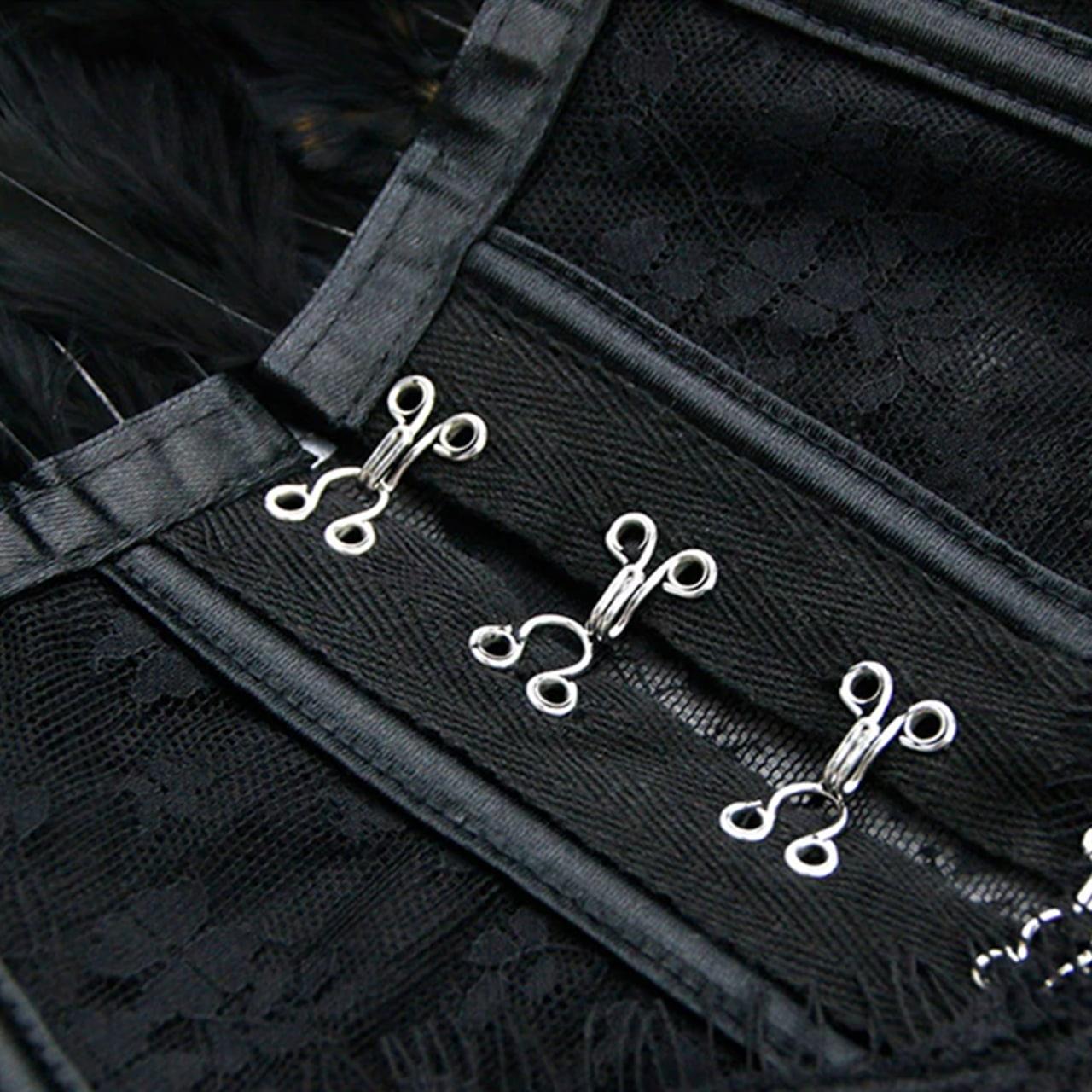 Victorian Gothic High Neck Cape, Fashionable Mesh Corset Shrug For Women - Wonder Skull