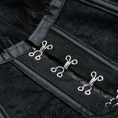 Victorian Gothic High Neck Cape, Fashionable Mesh Corset Shrug For Women - Wonder Skull