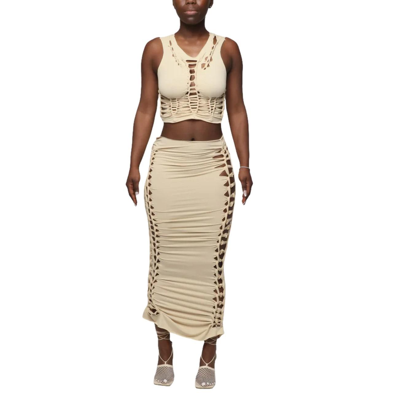 Sexy 2 Piece Set, Wonderful Outfit Club Party For Women - Wonder Skull