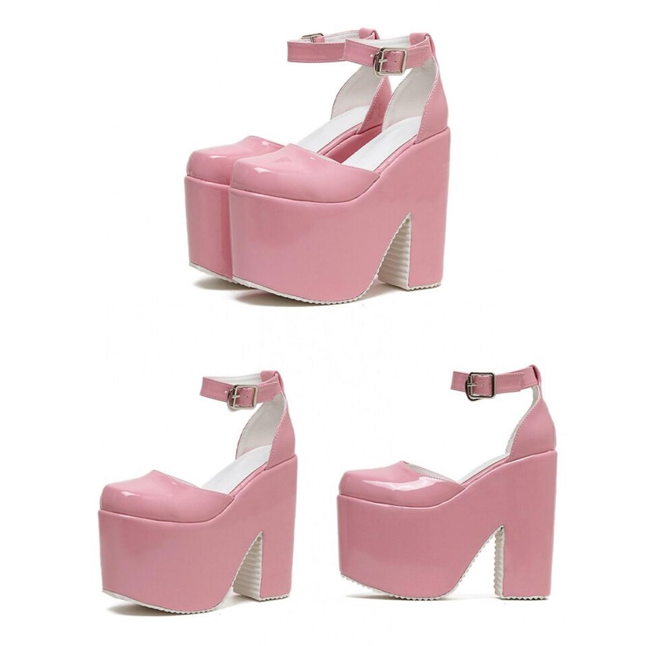 Pink Gothic High Heel Shoes, Punk Dark Fashion Footwear For Women - Wonder Skull