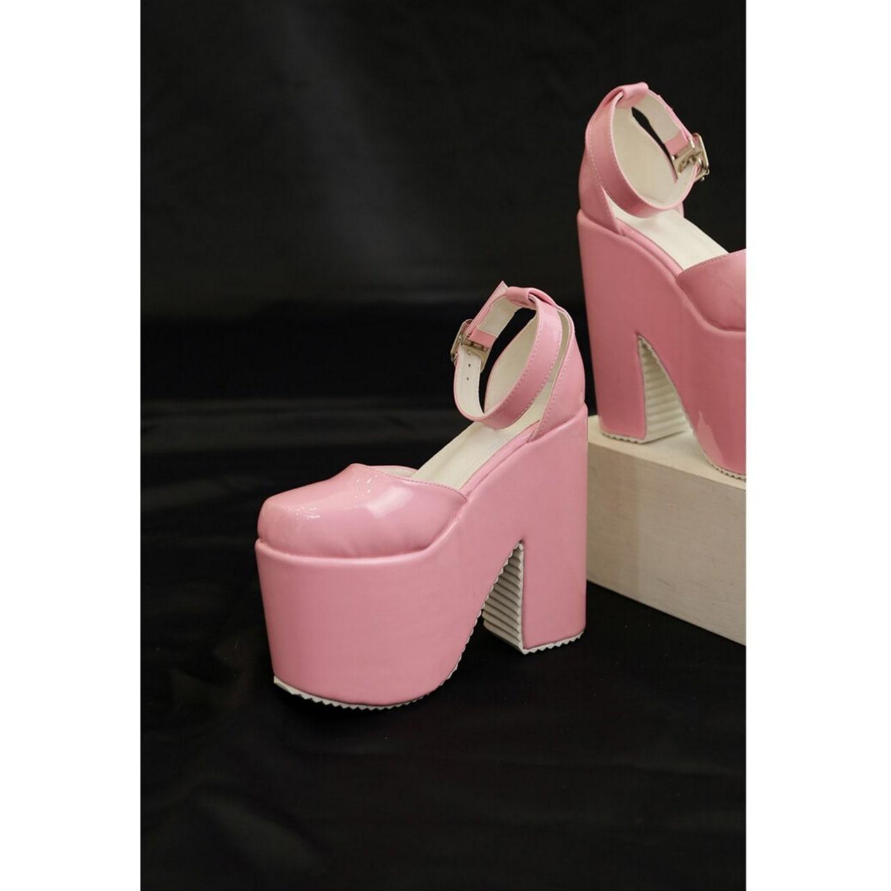 Pink Gothic High Heel Shoes, Punk Dark Fashion Footwear For Women - Wonder Skull