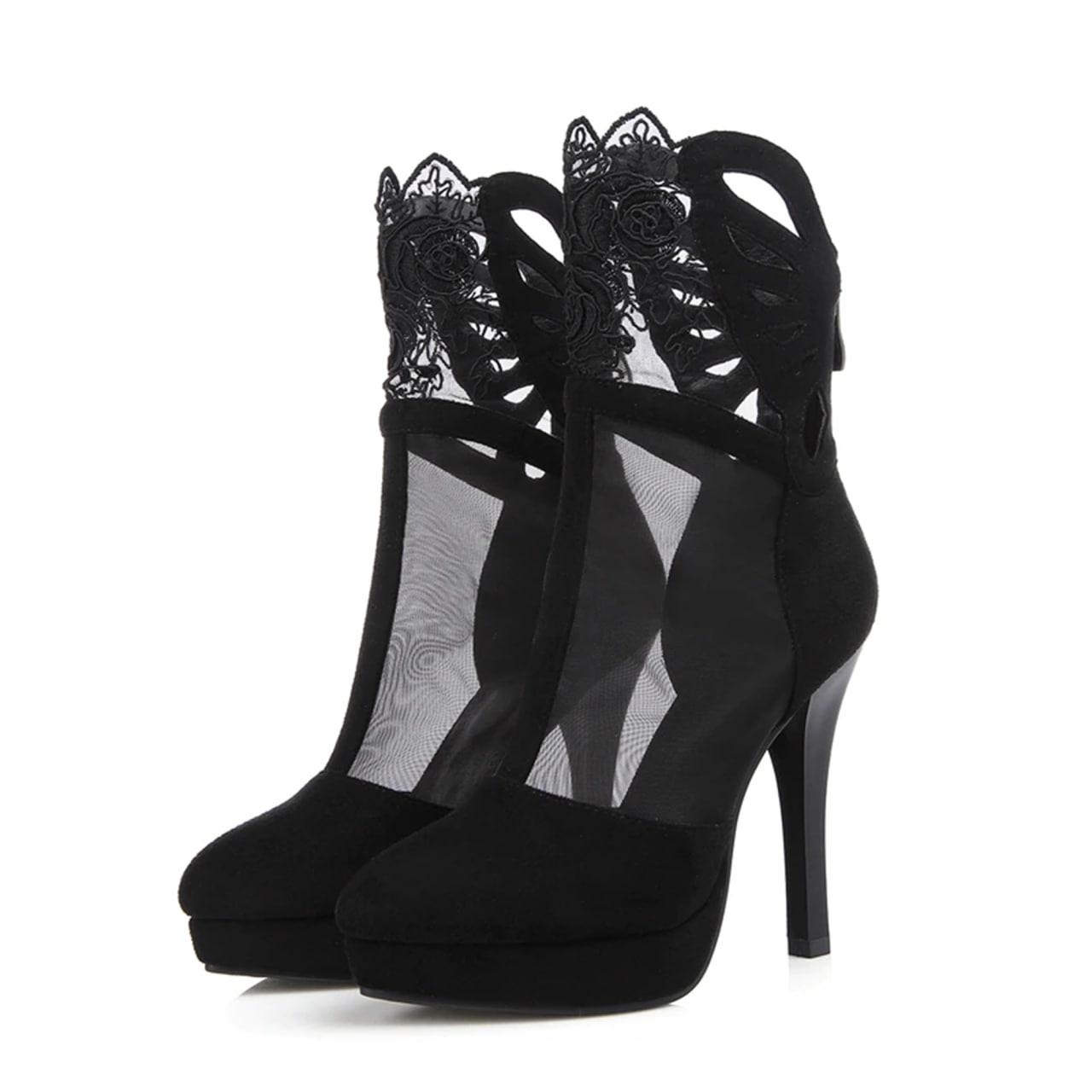 Gothic High Heels Boots, Sexy Casual Footwear For Women - Wonder Skull