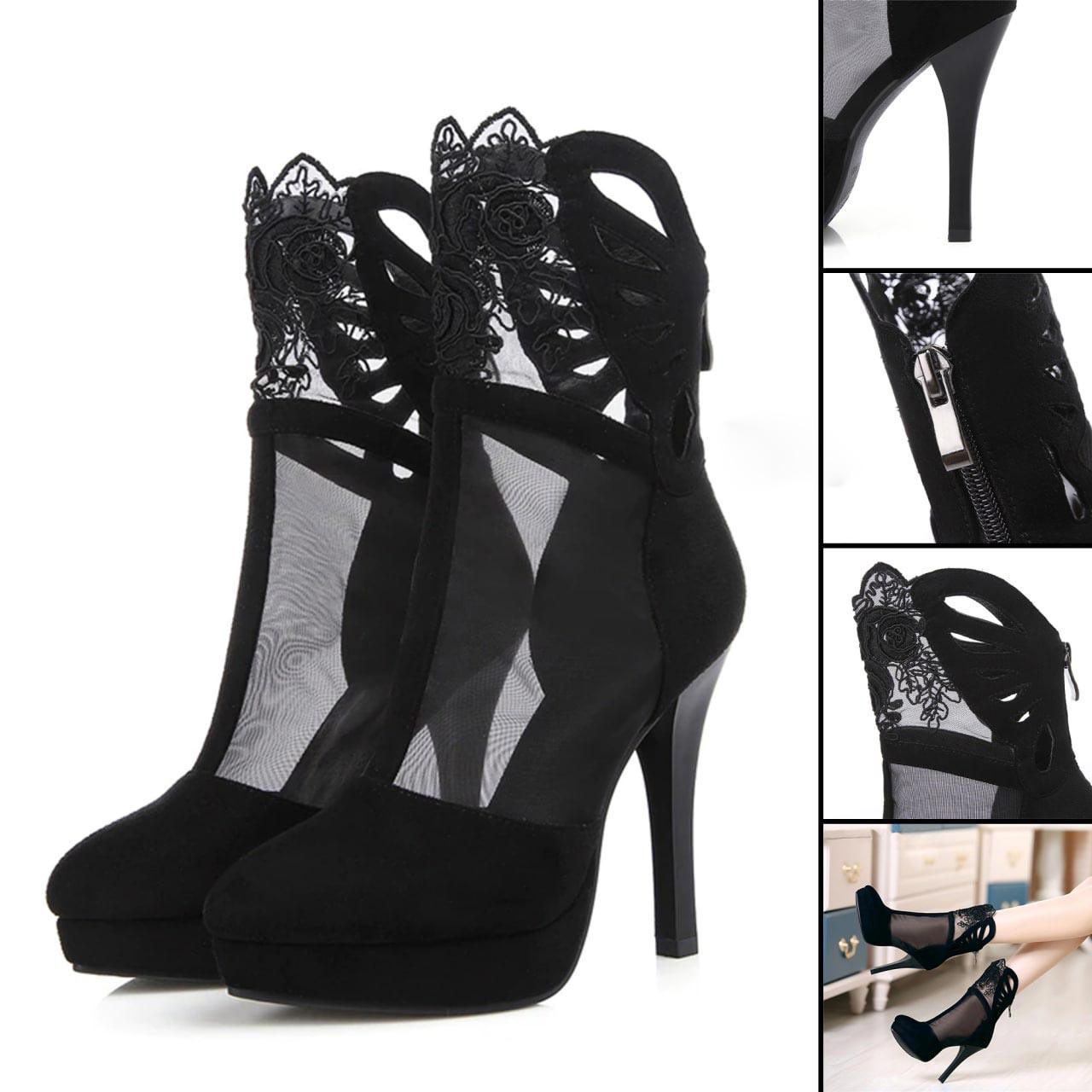 Gothic High Heels Boots, Sexy Casual Footwear For Women - Wonder Skull