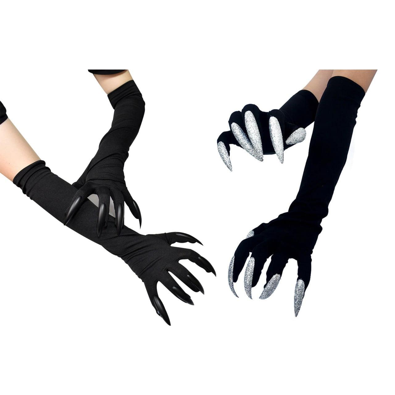 Two Colors Gloves Long Ghost, Funny Cosplay Item For Women - Wonder Skull