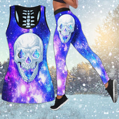 Galaxy Diamond Skull Combo Tanktop & Leggings - Wonder Skull