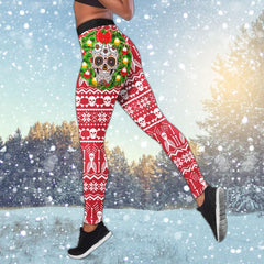 Christmas Skull Ornament Combo Tanktop & Leggings - Wonder Skull