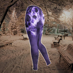 Violet Galaxy Skull Art Work Combo Hoodie and Leggings - Wonder Skull