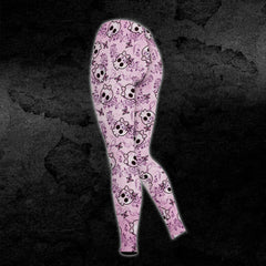 Pink Pastel Cute Skull Pattern Combo Hoodie and Leggings - Wonder Skull