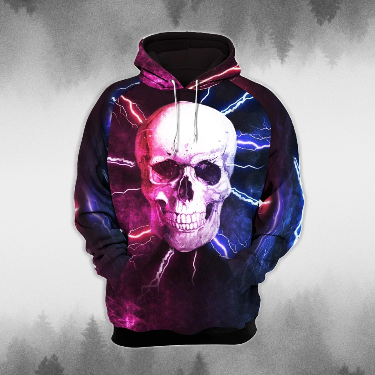 Electronic Skull Combo Hoodie and Leggings - Wonder Skull