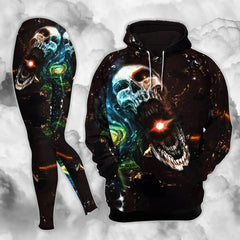 Galaxy Space Skull Combo Hoodie and Leggings - Wonder Skull