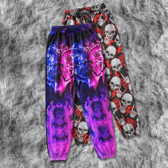 Heart Skull Gothic Combo Women's Casual Pants - Wonder Skull