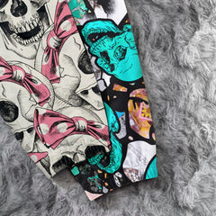 Cute Skull Gothic Combo Women's Casual Pants - Wonder Skull