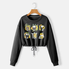 Skeleton Skull Gothic Combo Long Sleeve Sweatshirt and Leggings - Wonder Skull