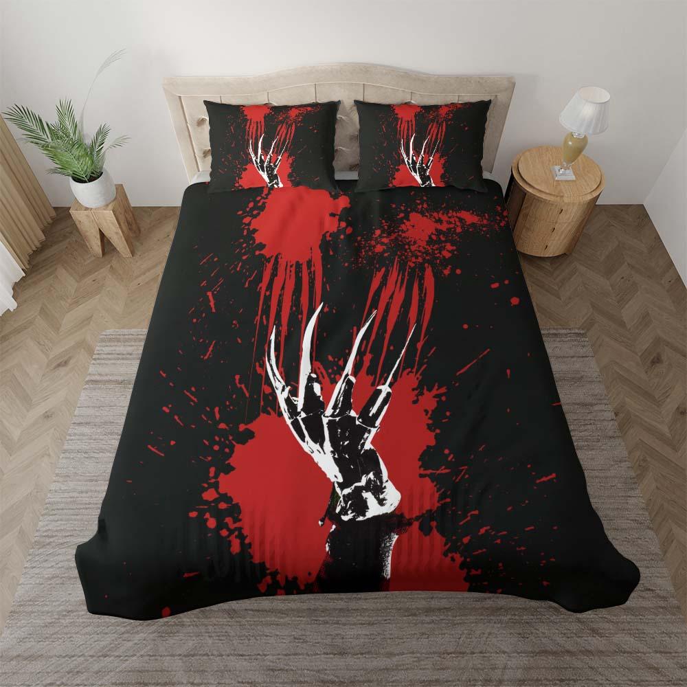 Scary Bloody Claw Duvet Cover Set - Wonder Skull