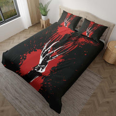 Scary Bloody Claw Duvet Cover Set - Wonder Skull