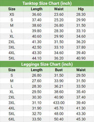 Skull Rose Combo Tanktop & Leggings Yoga - Wonder Skull