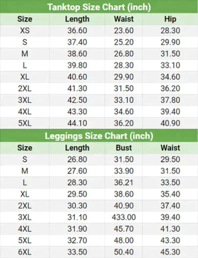 Skull Pattern Gothic Cool Combo Tanktop & Leggings Yoga - Wonder Skull