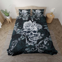 Unique Gothic Skull Duvet Cover Set - Wonder Skull