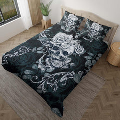 Unique Gothic Skull Duvet Cover Set - Wonder Skull