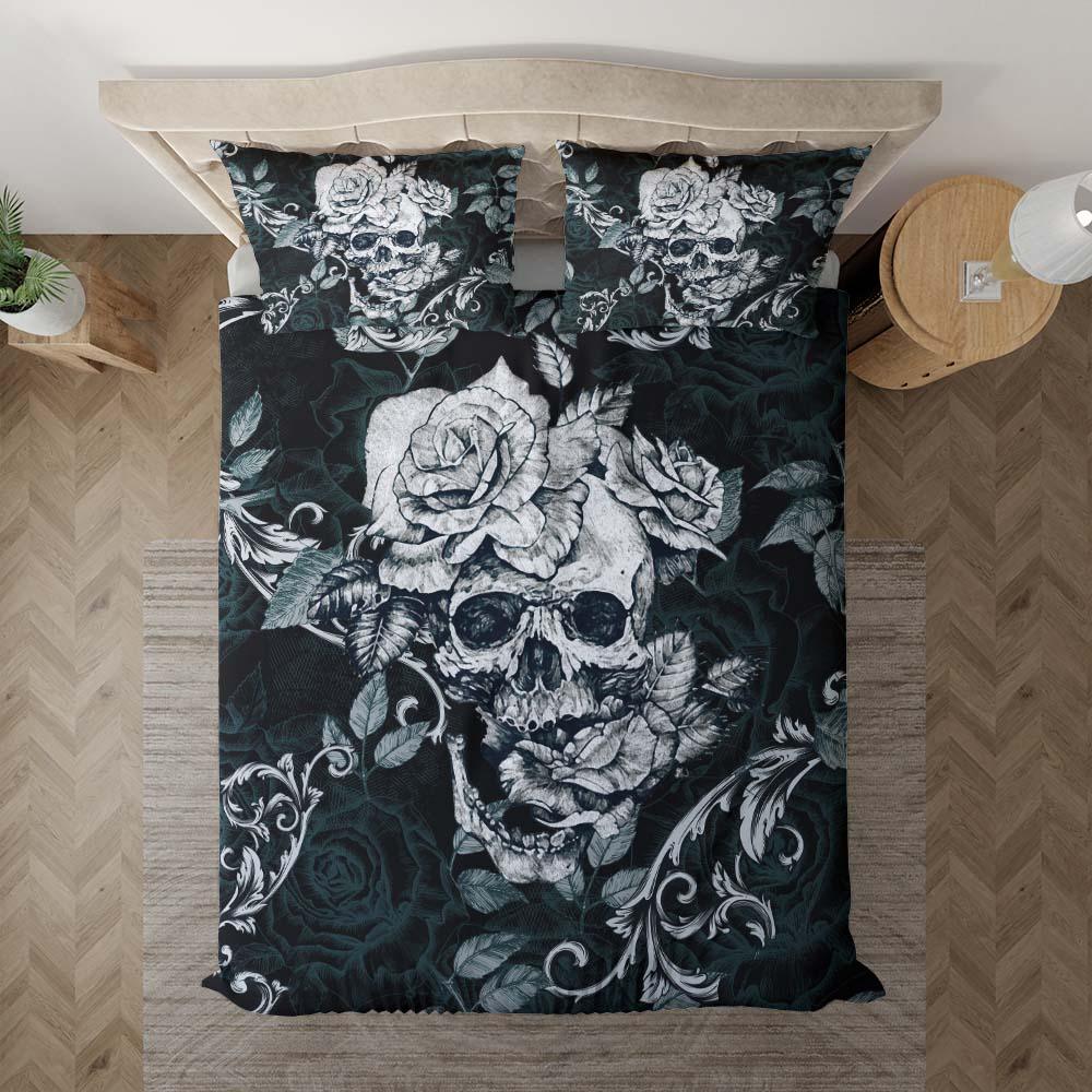 Unique Gothic Skull Duvet Cover Set - Wonder Skull