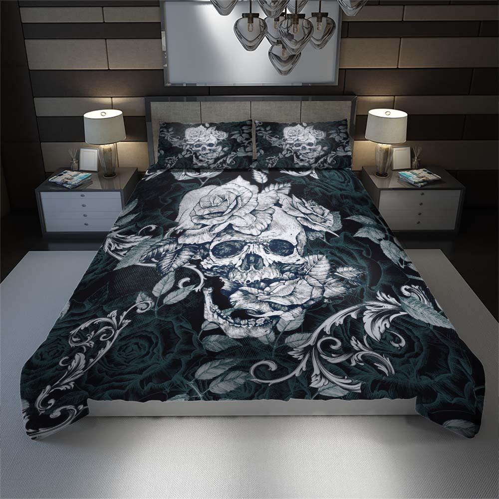 Unique Gothic Skull Duvet Cover Set - Wonder Skull
