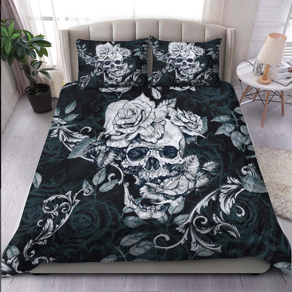 Unique Gothic Skull Duvet Cover Set - Wonder Skull