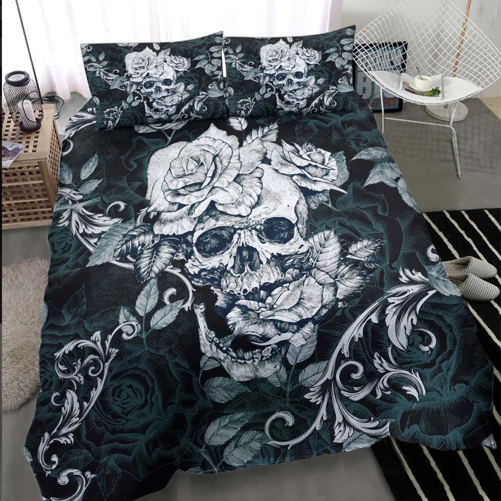 Unique Gothic Skull Duvet Cover Set - Wonder Skull