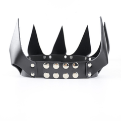 Gothic Leather Crown, Impressive Costume Accessories For Women - Wonder Skull