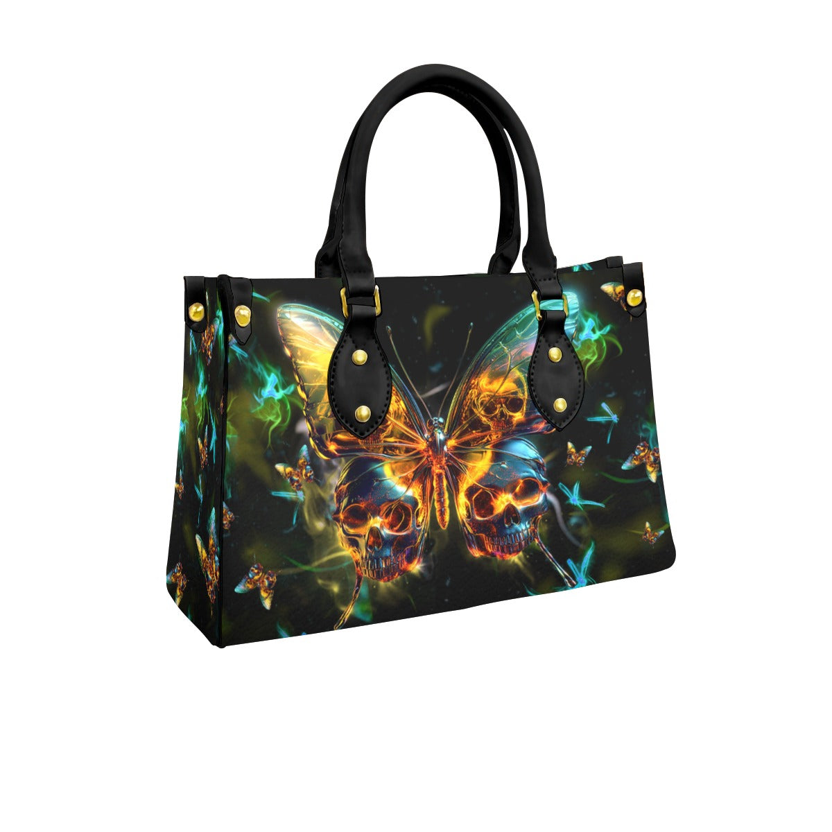 Wonder Skull structured tote bag solves the "I can't find anything in my bag" problem. The roomy interior fits your tablet, phone, wallet, water bottle, umbrella, and cosmetics — without the overstuffed look. Multiple interior pockets keep everything organized, so you're never digging around at checkout. Reinforced rivet corners and quality metal hardware ensure the bag holds up to daily use. Whether you're heading to work, running errands, or catching a flight, this tote keeps you looking put-together.
