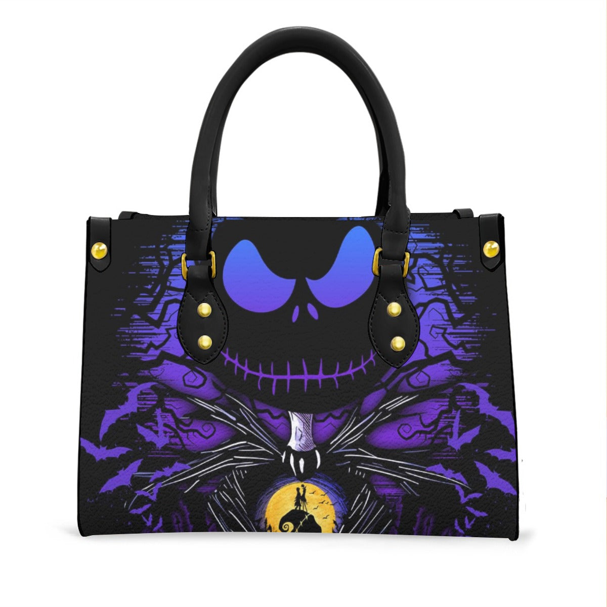Wonder Skull structured tote bag solves the "I can't find anything in my bag" problem. The aoomy interior fits your tablet, phone, wallet, water bottle, umbrella, and cosmetics — without the overstuffed look. Multiple interior pockets keep everything organized, so you're never digging around at checkout. Reinforced rivet corners and quality metal hardware ensure the bag holds up to daily use. Whether you're heading to work, running errands, or catching a flight, this tote keeps you looking put-together.