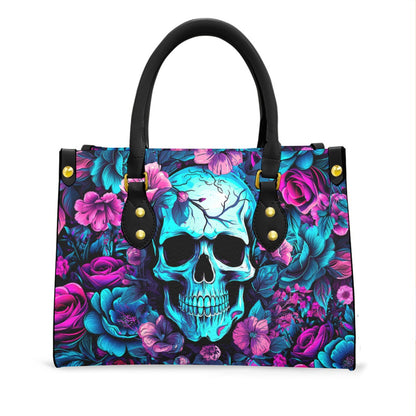 Wonder Skull structured tote bag solves the "I can't find anything in my bag" problem. The roomy interior fits your tablet, phone, wallet, water bottle, umbrella, and cosmetics — without the overstuffed look. Multiple interior pockets keep everything organized, so you're never digging around at checkout. Reinforced rivet corners and quality metal hardware ensure the bag holds up to daily use. Whether you're heading to work, running errands, or catching a flight, this tote keeps you looking put-together.