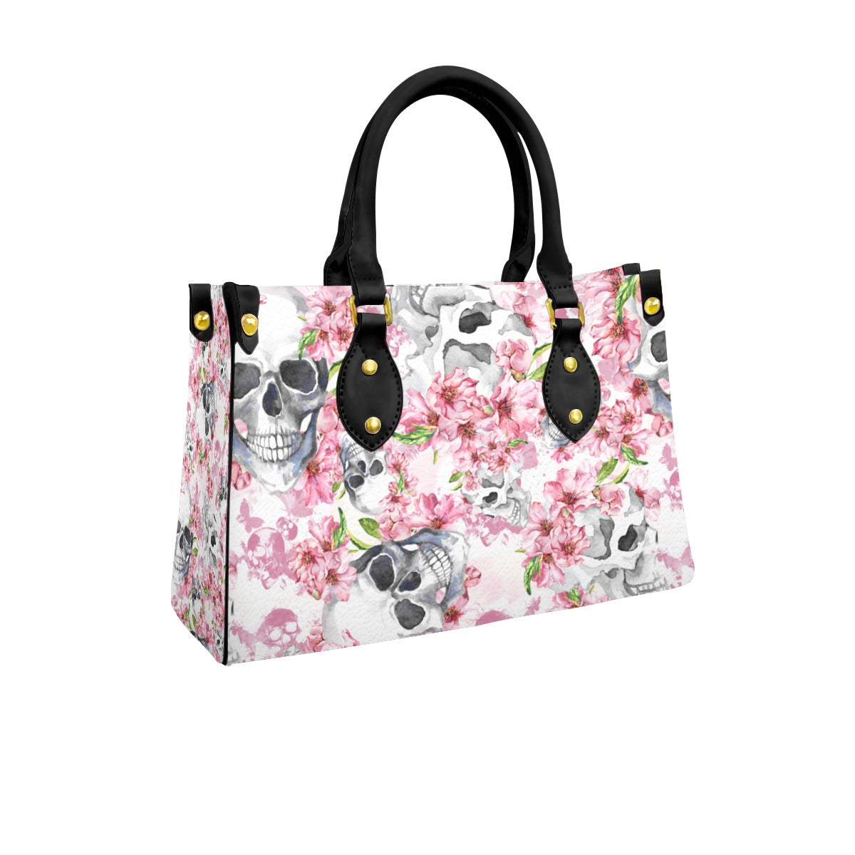 Wonder Skull structured tote bag solves the "I can't find anything in my bag" problem. The roomy interior fits your tablet, phone, wallet, water bottle, umbrella, and cosmetics — without the overstuffed look. Multiple interior pockets keep everything organized, so you're never digging around at checkout. Reinforced rivet corners and quality metal hardware ensure the bag holds up to daily use. Whether you're heading to work, running errands, or catching a flight, this tote keeps you looking put-together.