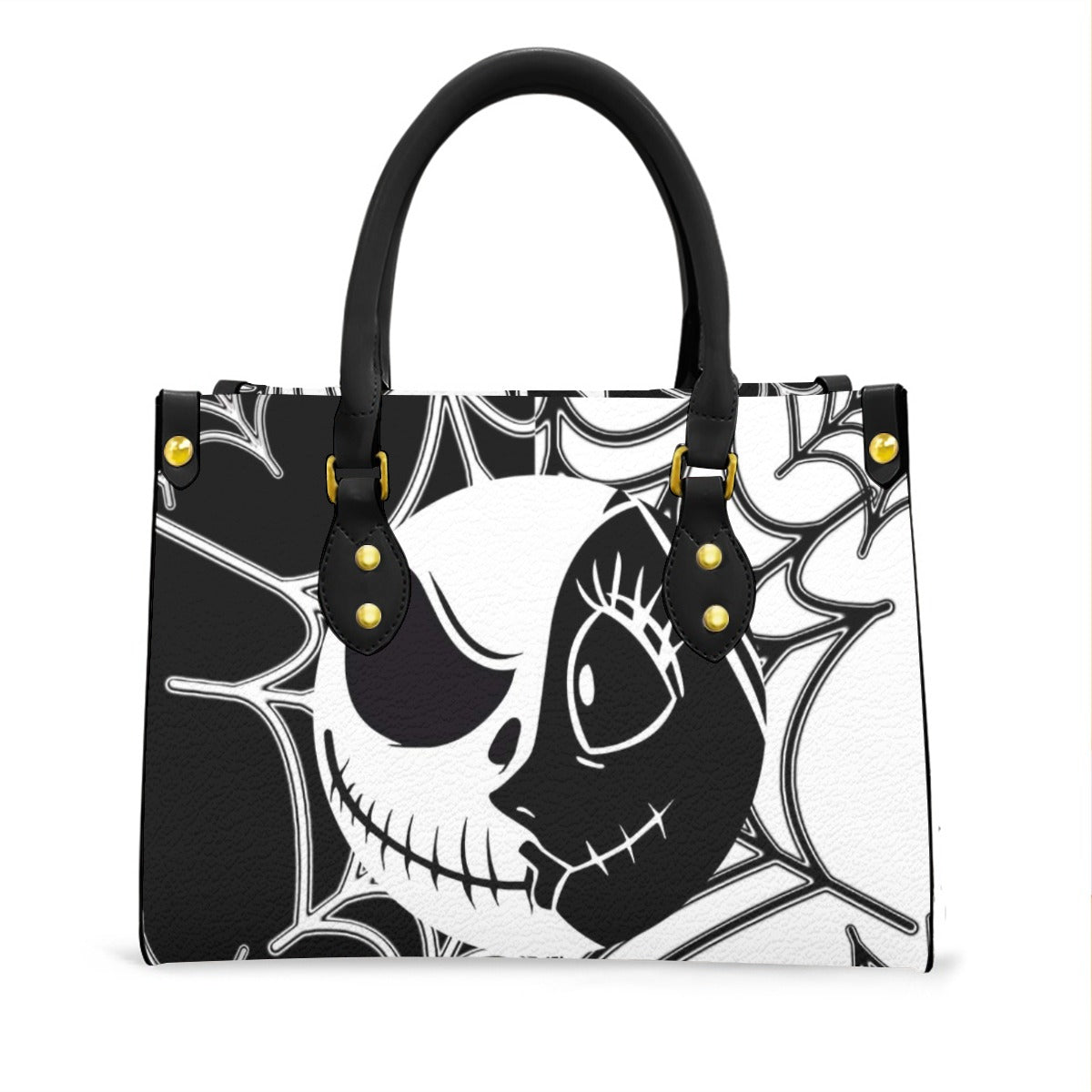 Wonder Skull structured tote bag solves the "I can't find anything in my bag" problem. The aoomy interior fits your tablet, phone, wallet, water bottle, umbrella, and cosmetics — without the overstuffed look. Multiple interior pockets keep everything organized, so you're never digging around at checkout. Reinforced rivet corners and quality metal hardware ensure the bag holds up to daily use. Whether you're heading to work, running errands, or catching a flight, this tote keeps you looking put-together.