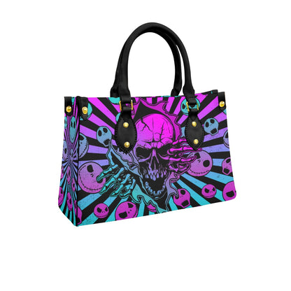 Wonder Skull structured tote bag solves the "I can't find anything in my bag" problem. The roomy interior fits your tablet, phone, wallet, water bottle, umbrella, and cosmetics — without the overstuffed look. Multiple interior pockets keep everything organized, so you're never digging around at checkout. Reinforced rivet corners and quality metal hardware ensure the bag holds up to daily use. Whether you're heading to work, running errands, or catching a flight, this tote keeps you looking put-together.