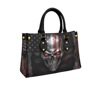 Wonder Skull structured tote bag solves the "I can't find anything in my bag" problem. The roomy interior fits your tablet, phone, wallet, water bottle, umbrella, and cosmetics — without the overstuffed look. Multiple interior pockets keep everything organized, so you're never digging around at checkout. Reinforced rivet corners and quality metal hardware ensure the bag holds up to daily use. Whether you're heading to work, running errands, or catching a flight, this tote keeps you looking put-together.