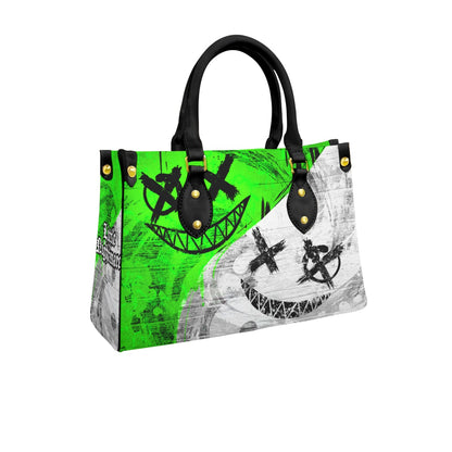 Wonder Skull structured tote bag solves the "I can't find anything in my bag" problem. The roomy interior fits your tablet, phone, wallet, water bottle, umbrella, and cosmetics — without the overstuffed look. Multiple interior pockets keep everything organized, so you're never digging around at checkout. Reinforced rivet corners and quality metal hardware ensure the bag holds up to daily use. Whether you're heading to work, running errands, or catching a flight, this tote keeps you looking put-together.