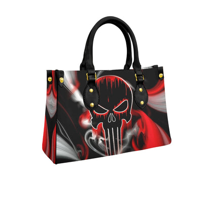 Wonder Skull structured tote bag solves the "I can't find anything in my bag" problem. The roomy interior fits your tablet, phone, wallet, water bottle, umbrella, and cosmetics — without the overstuffed look. Multiple interior pockets keep everything organized, so you're never digging around at checkout. Reinforced rivet corners and quality metal hardware ensure the bag holds up to daily use. Whether you're heading to work, running errands, or catching a flight, this tote keeps you looking put-together.