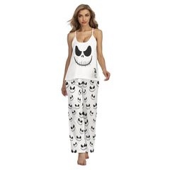 Black Face Art Cami Pajamas Sets For Women Sleepwears Combo