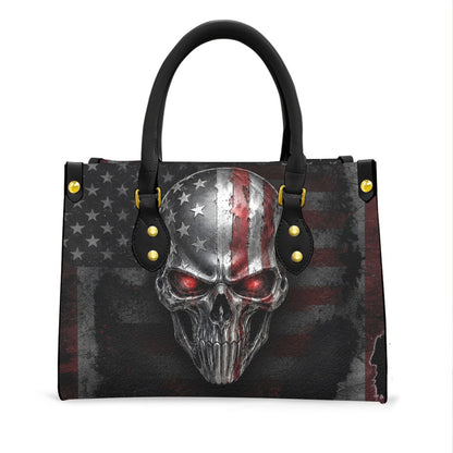 Wonder Skull structured tote bag solves the "I can't find anything in my bag" problem. The roomy interior fits your tablet, phone, wallet, water bottle, umbrella, and cosmetics — without the overstuffed look. Multiple interior pockets keep everything organized, so you're never digging around at checkout. Reinforced rivet corners and quality metal hardware ensure the bag holds up to daily use. Whether you're heading to work, running errands, or catching a flight, this tote keeps you looking put-together.