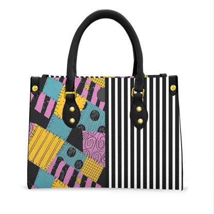 Wonder Skull structured tote bag solves the "I can't find anything in my bag" problem. The roomy interior fits your tablet, phone, wallet, water bottle, umbrella, and cosmetics — without the overstuffed look. Multiple interior pockets keep everything organized, so you're never digging around at checkout. Reinforced rivet corners and quality metal hardware ensure the bag holds up to daily use. Whether you're heading to work, running errands, or catching a flight, this tote keeps you looking put-together.