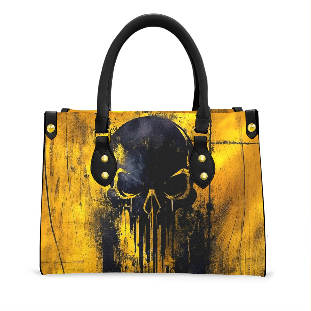 Wonder Skull structured tote bag solves the "I can't find anything in my bag" problem. The roomy interior fits your tablet, phone, wallet, water bottle, umbrella, and cosmetics — without the overstuffed look. Multiple interior pockets keep everything organized, so you're never digging around at checkout. Reinforced rivet corners and quality metal hardware ensure the bag holds up to daily use. Whether you're heading to work, running errands, or catching a flight, this tote keeps you looking put-together.