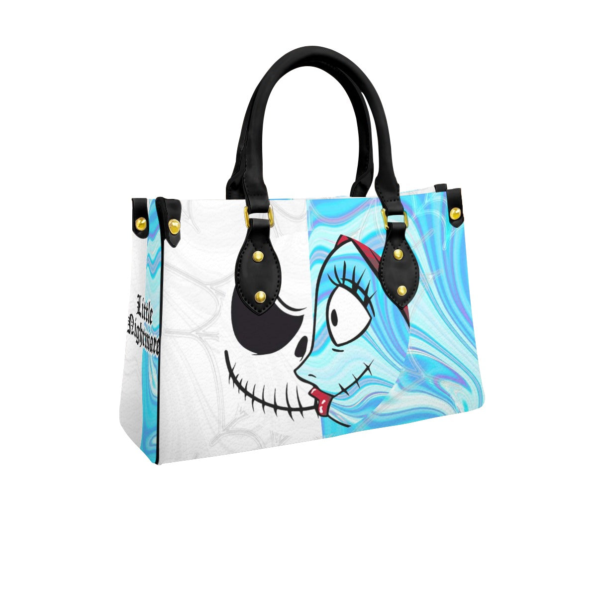Wonder Skull structured tote bag solves the "I can't find anything in my bag" problem. The aoomy interior fits your tablet, phone, wallet, water bottle, umbrella, and cosmetics — without the overstuffed look. Multiple interior pockets keep everything organized, so you're never digging around at checkout. Reinforced rivet corners and quality metal hardware ensure the bag holds up to daily use. Whether you're heading to work, running errands, or catching a flight, this tote keeps you looking put-together.